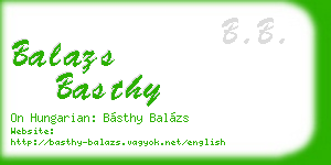 balazs basthy business card